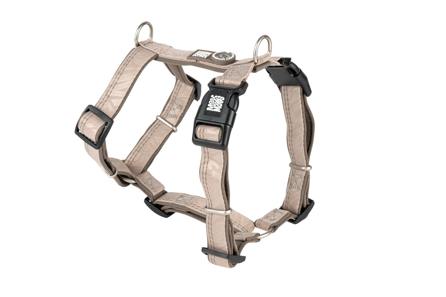 Hundegeschirr H-Form mit Smart ID, S Sand
