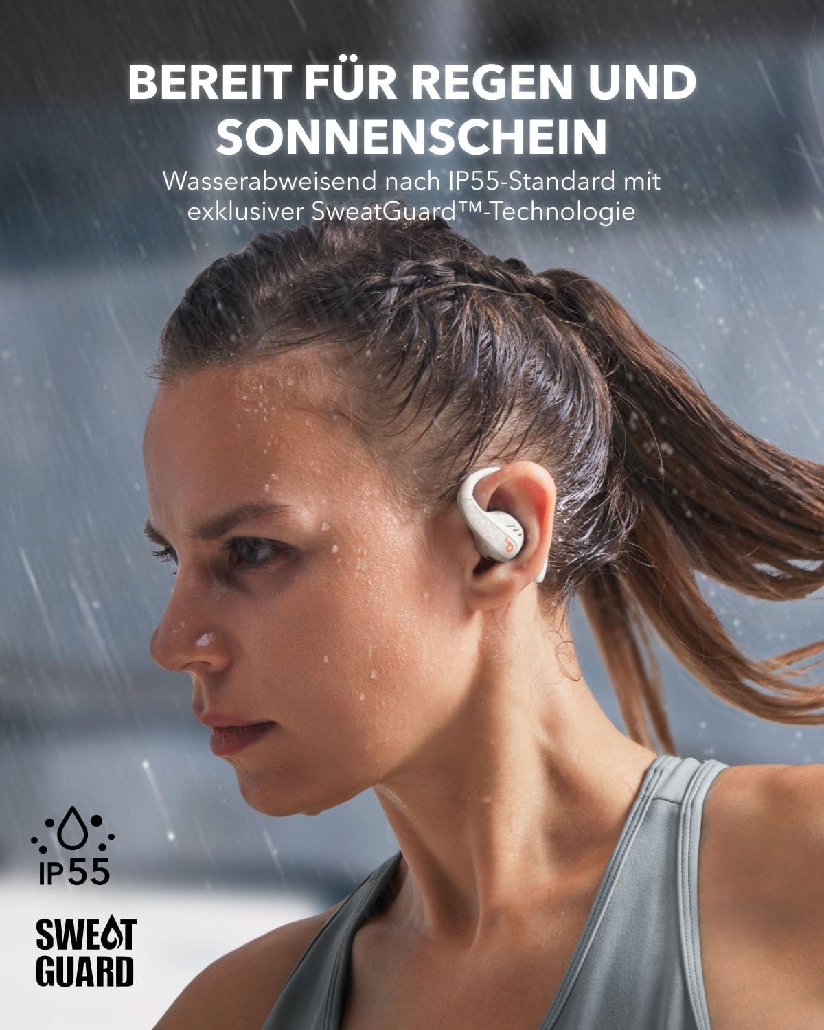 Open-Ear Kopfhörer AeroFit Pro, Schneeweiß
