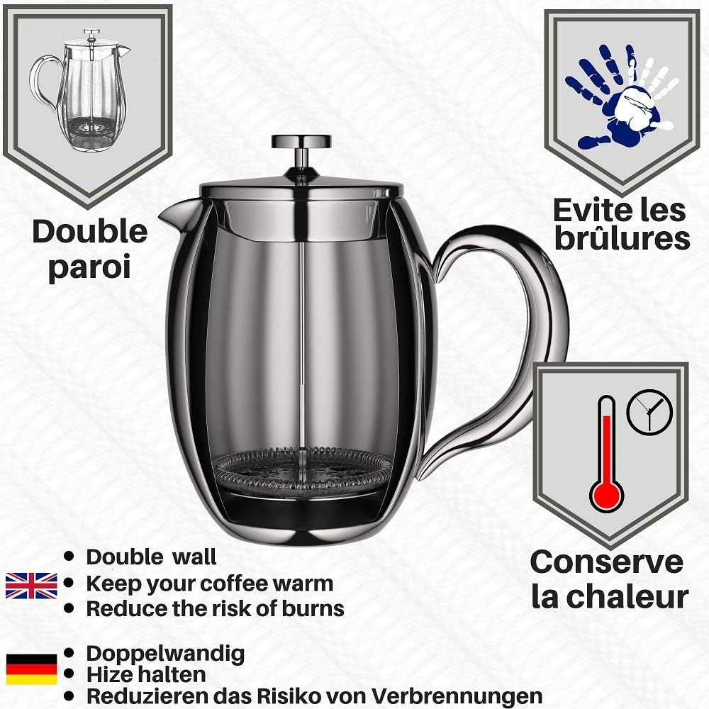 French Press Kaffeebereiter, 0,75 Litre