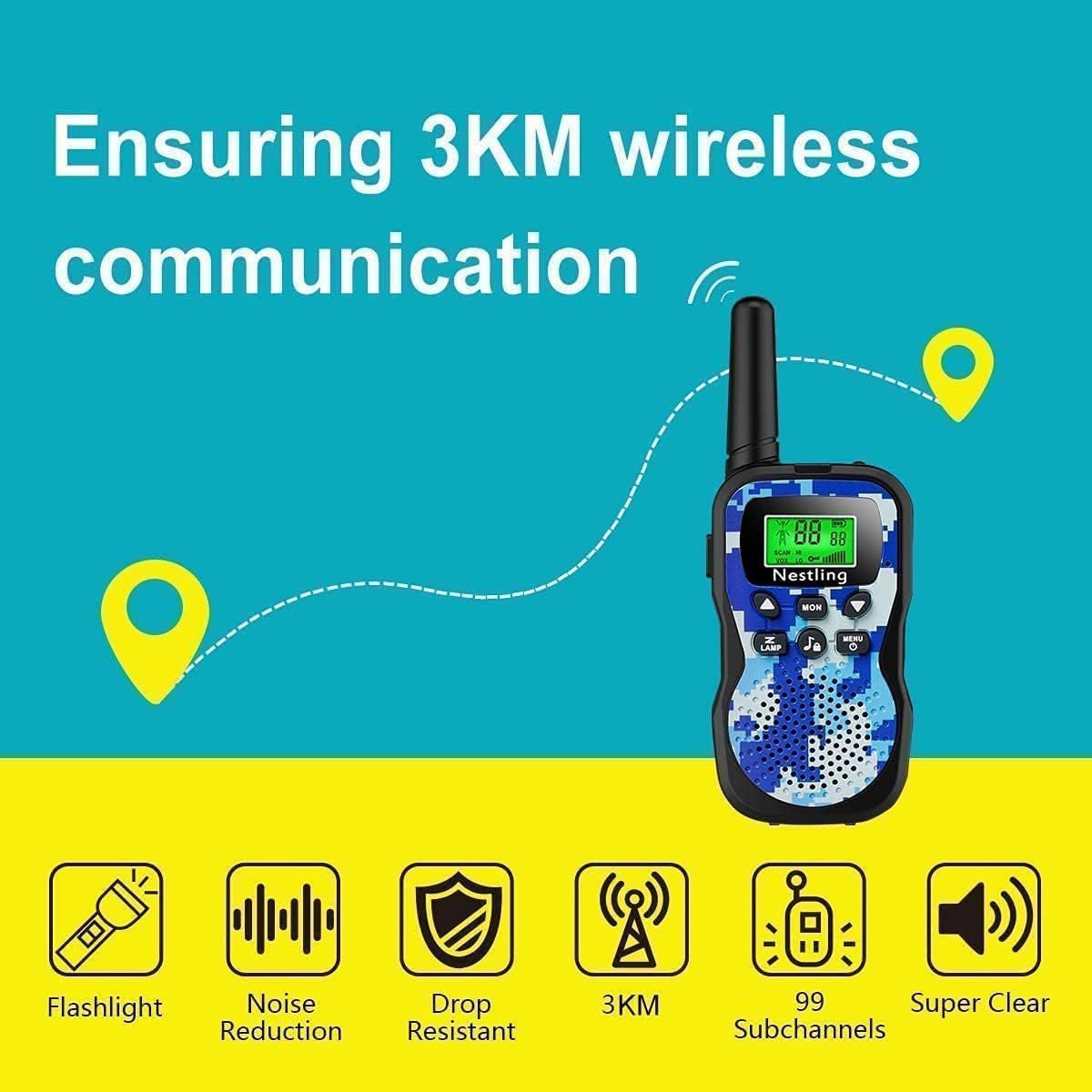 3er-Set Walkie Talkie für Kinder