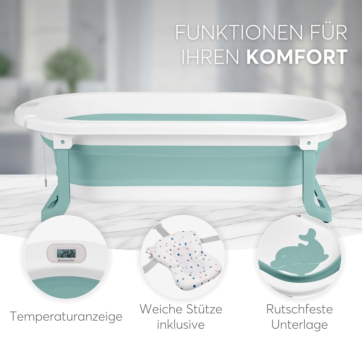 Faltbare Babybadewanne, Mint