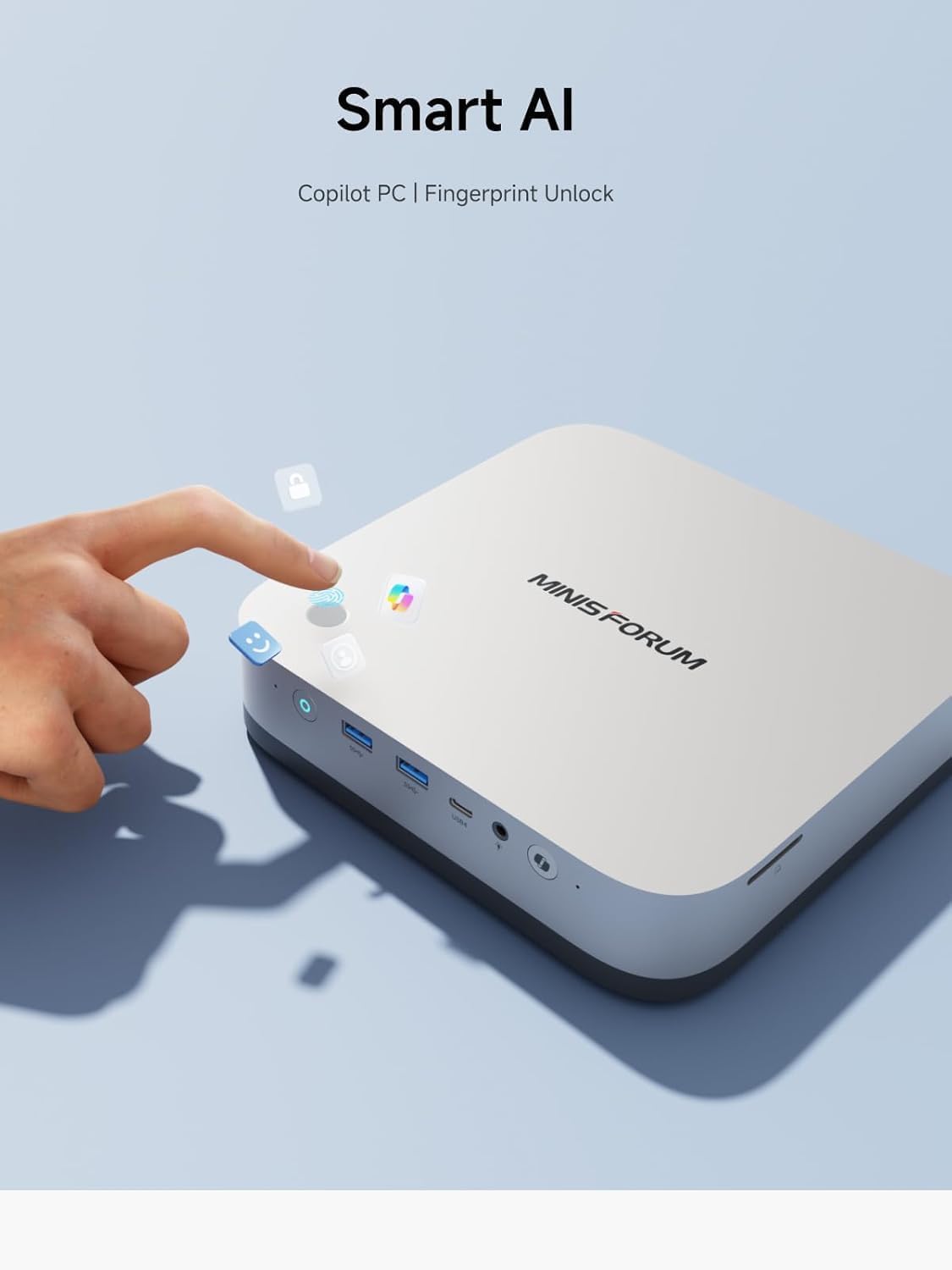 AI X1 Pro Mini PC mit Ryzen 9 HX370 Prozessor, X1 Pro(32+1TB)