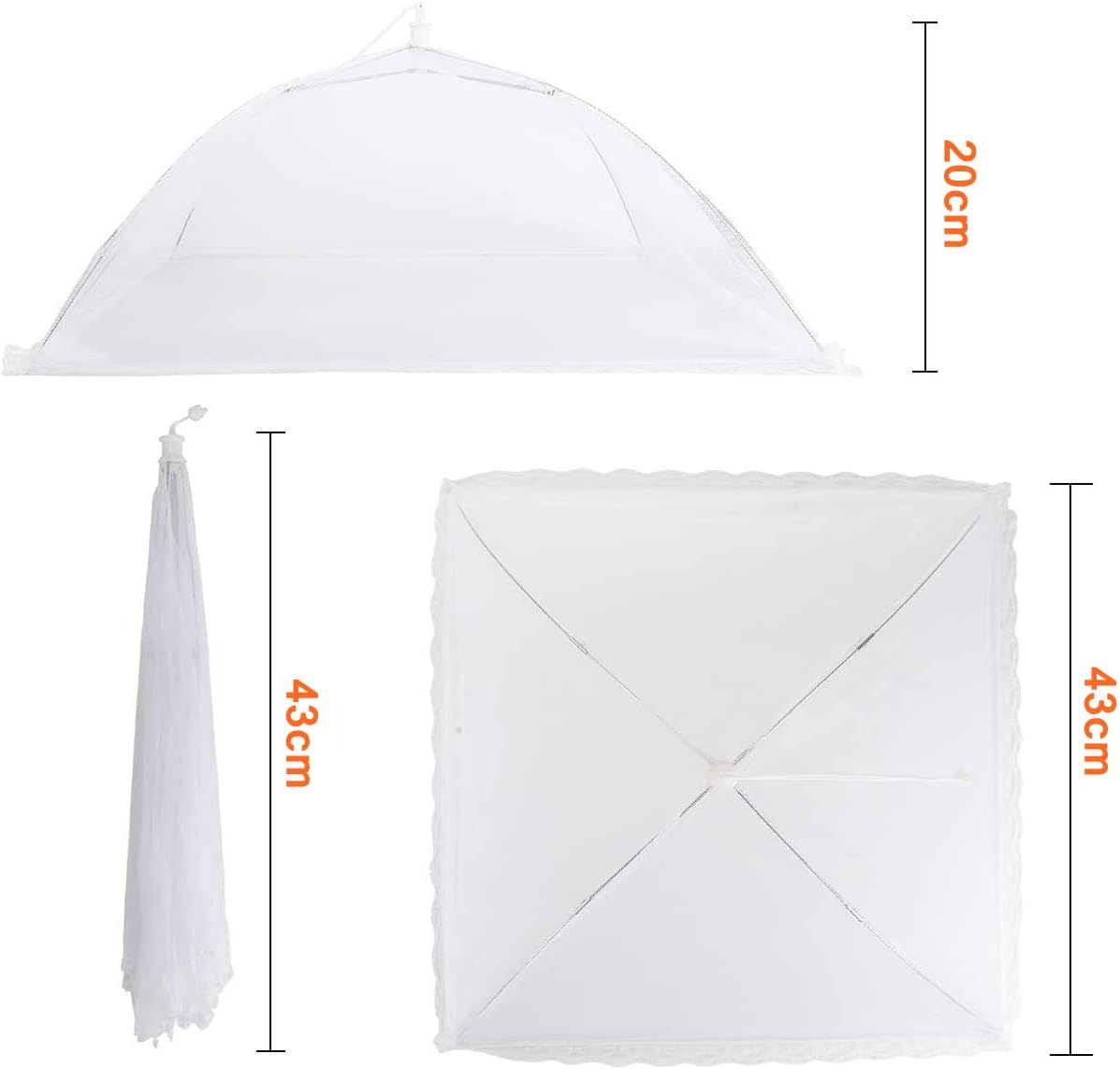Pop-Up Lebensmittel-Abdeckhaube, 6er-Set