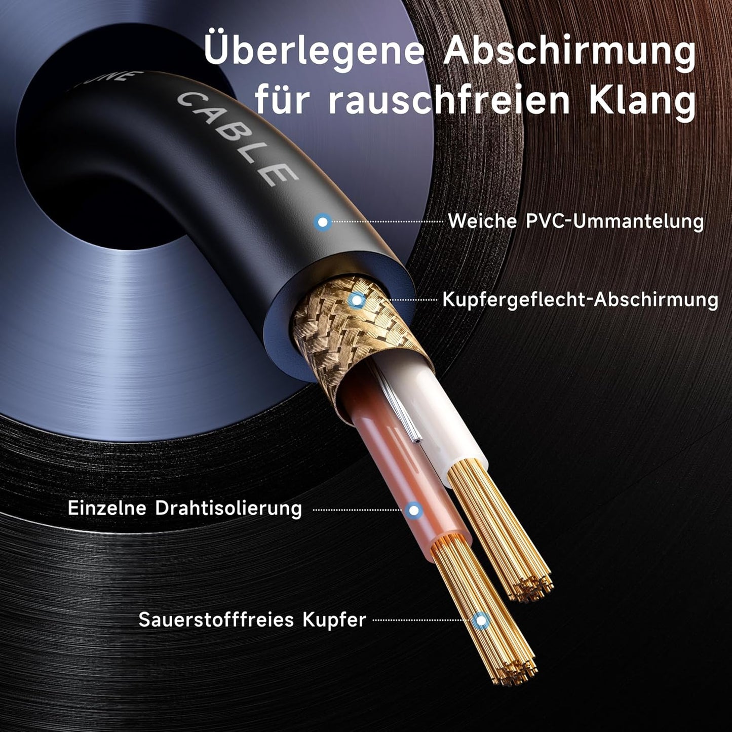 XLR-Mikrofonkabel-Set (2er Pack, 0,9m), 0.9m
