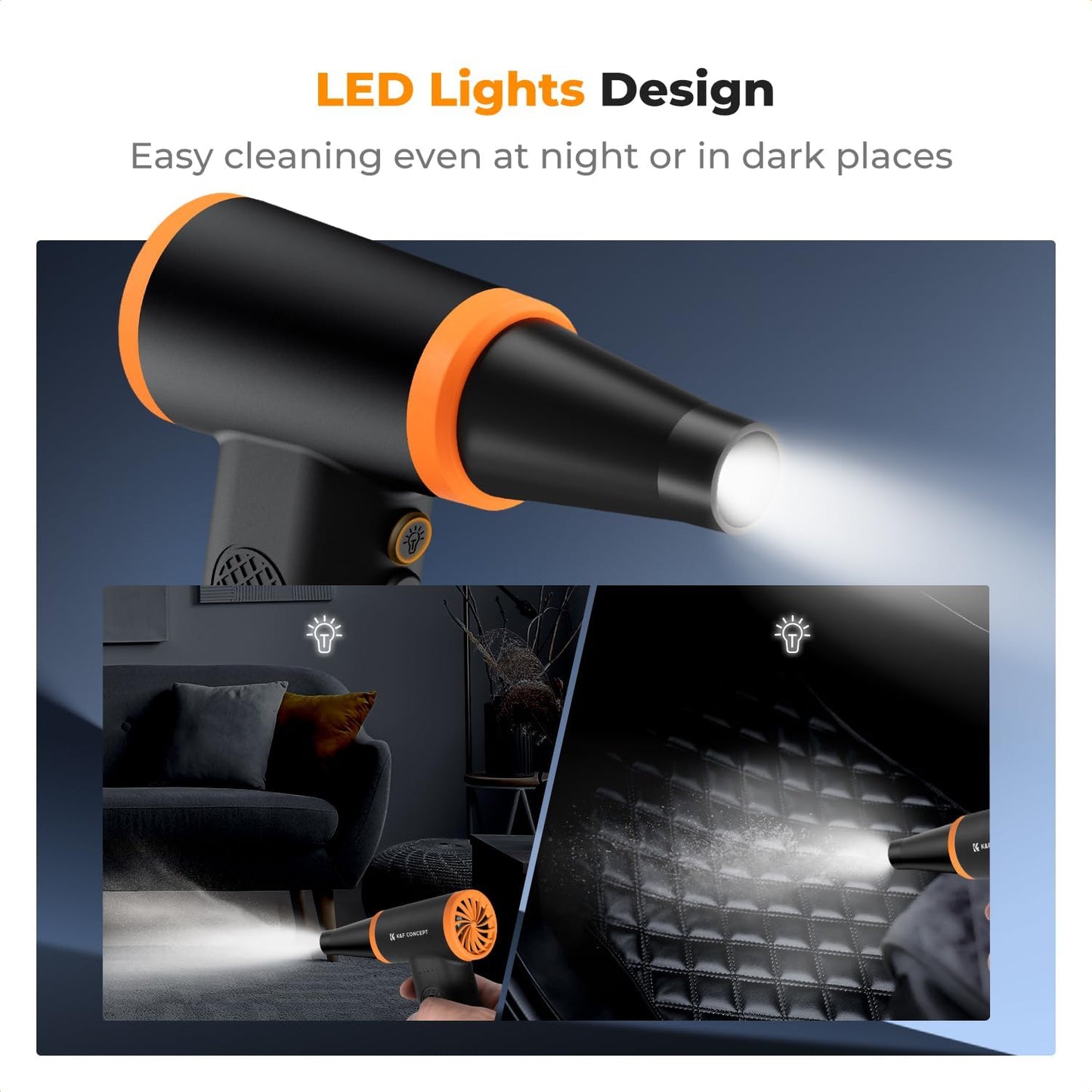 Elektrische Staubgebläse mit LED-Licht, KF08.050