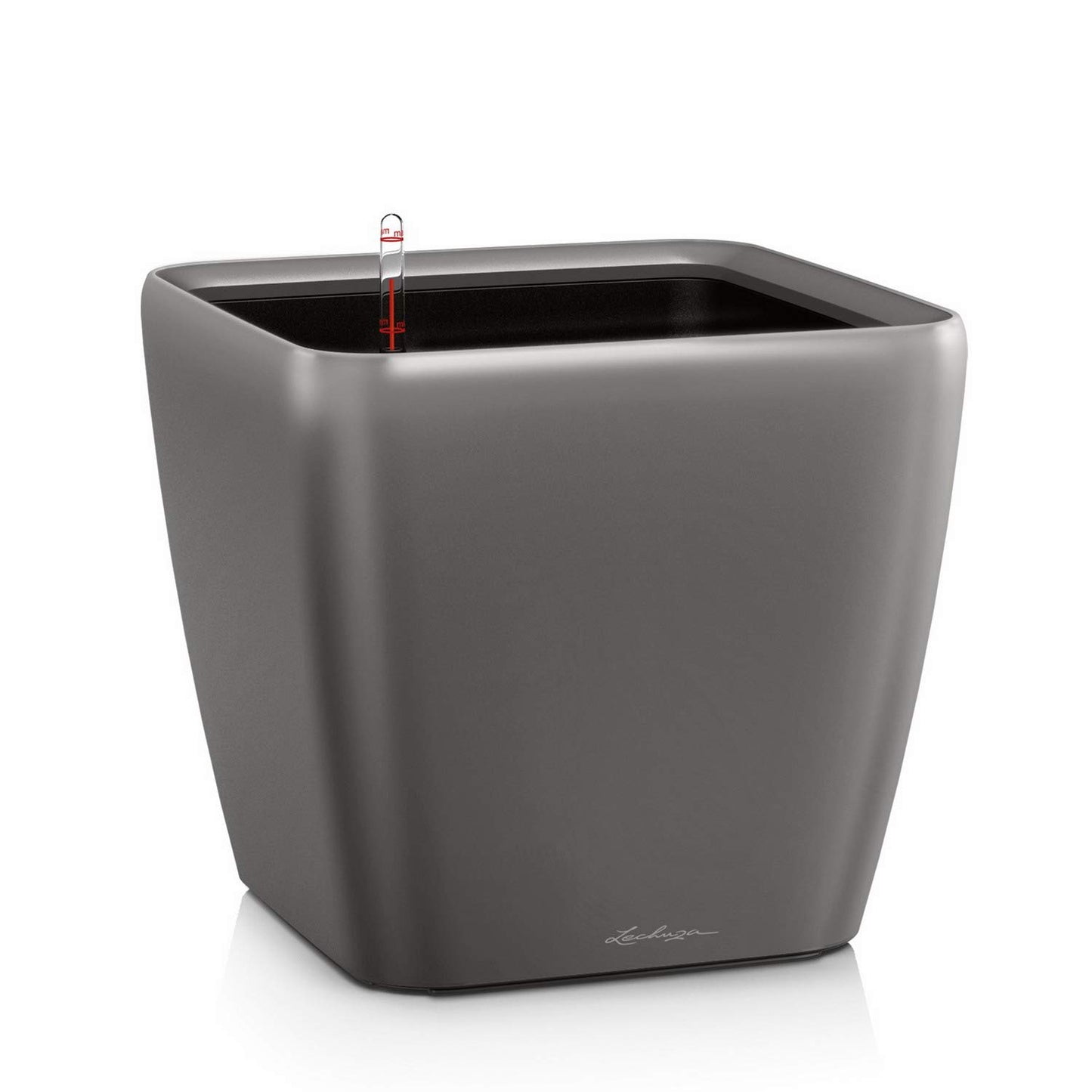 Pflanztopf Quadro Premium LS, 22.5x22.5x20.5 cm Anthrazit Metallic