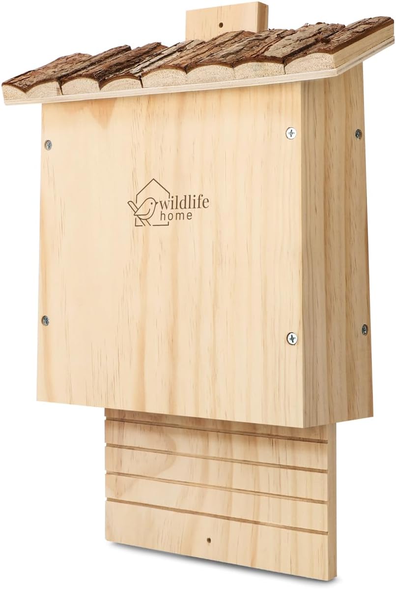Wetterfester Fledermauskasten, Fledermauskasten mit Rindendach
