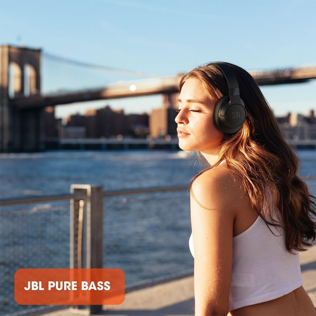 Bluetooth Over-Ear Kopfhörer Tune 760 NC mit Noise-Cancelling, Schwarz
