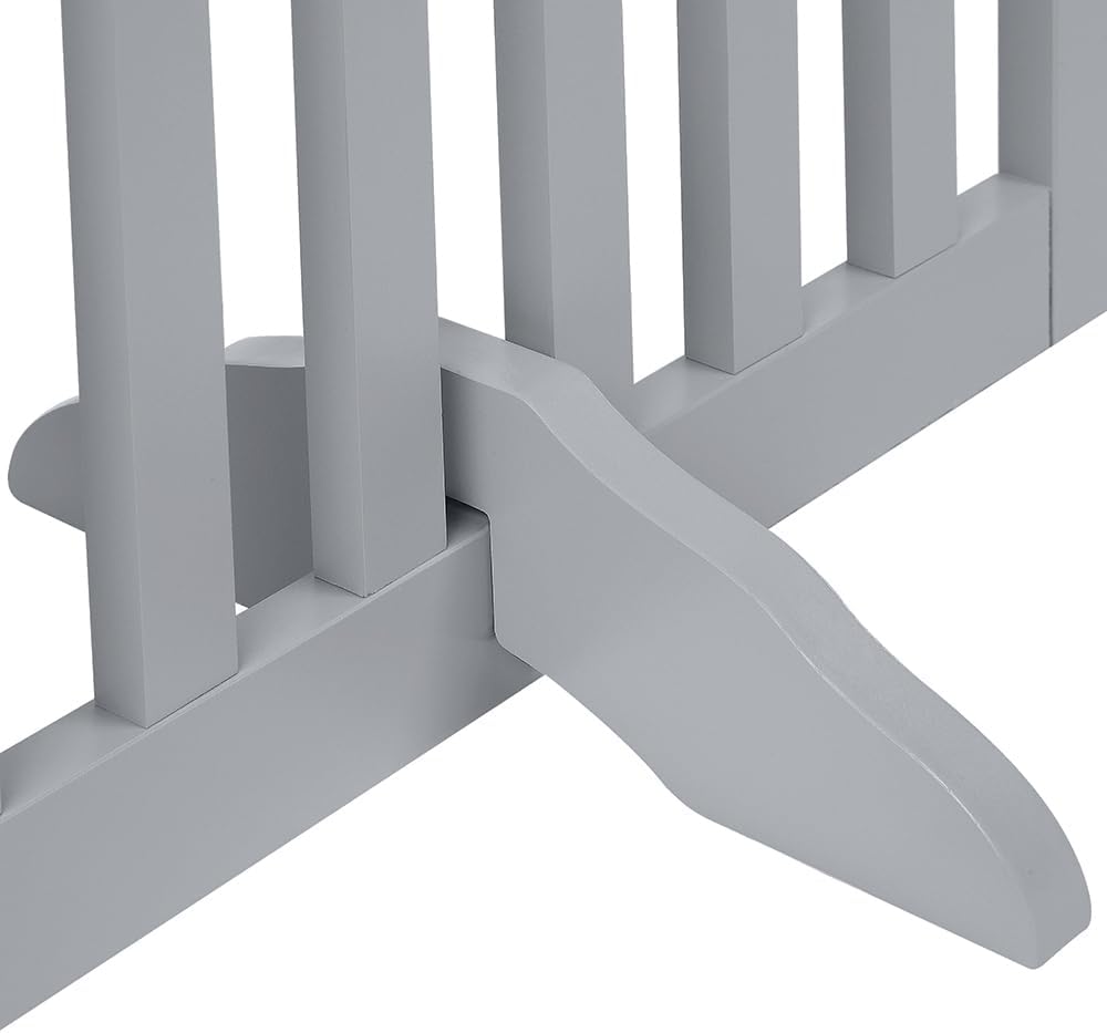 Freistehendes Absperrgitter für Hunde, 3-teilig, Grau, 153L x 91H cm, 3-teilig