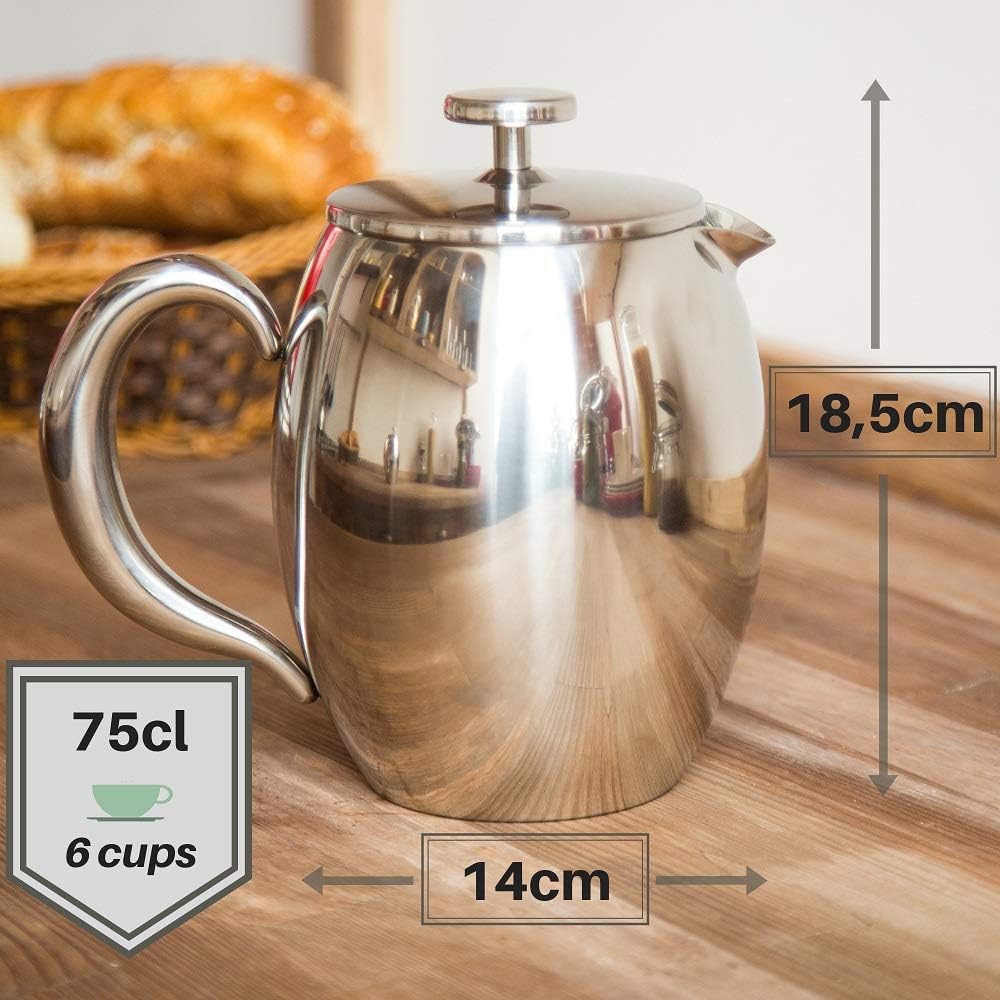 French Press Kaffeebereiter, 0,75 Litre