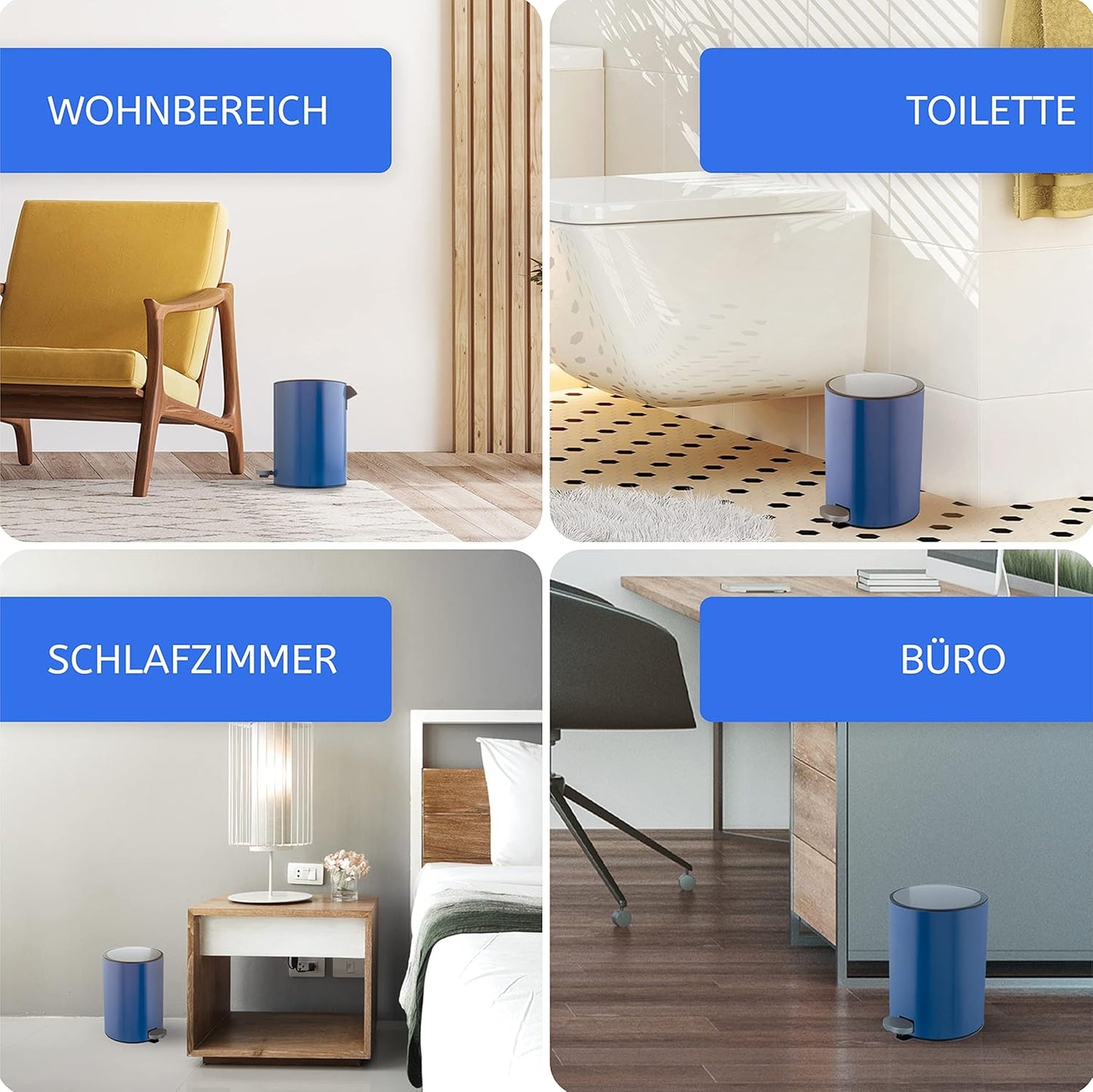 Kosmetikeimer, Blau