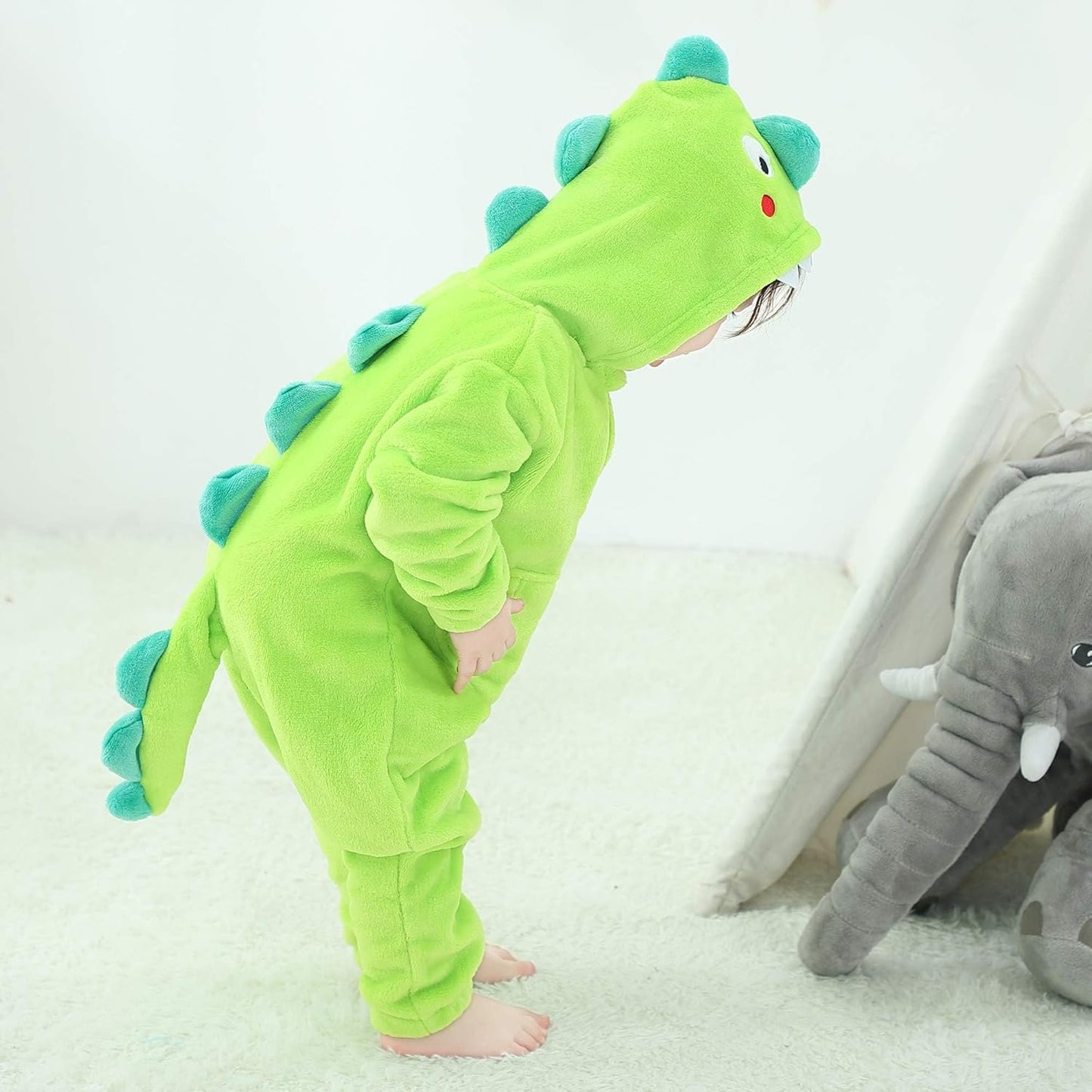 Kinder Dinosaurier Kostüm, 2-3 Jahre Grün
