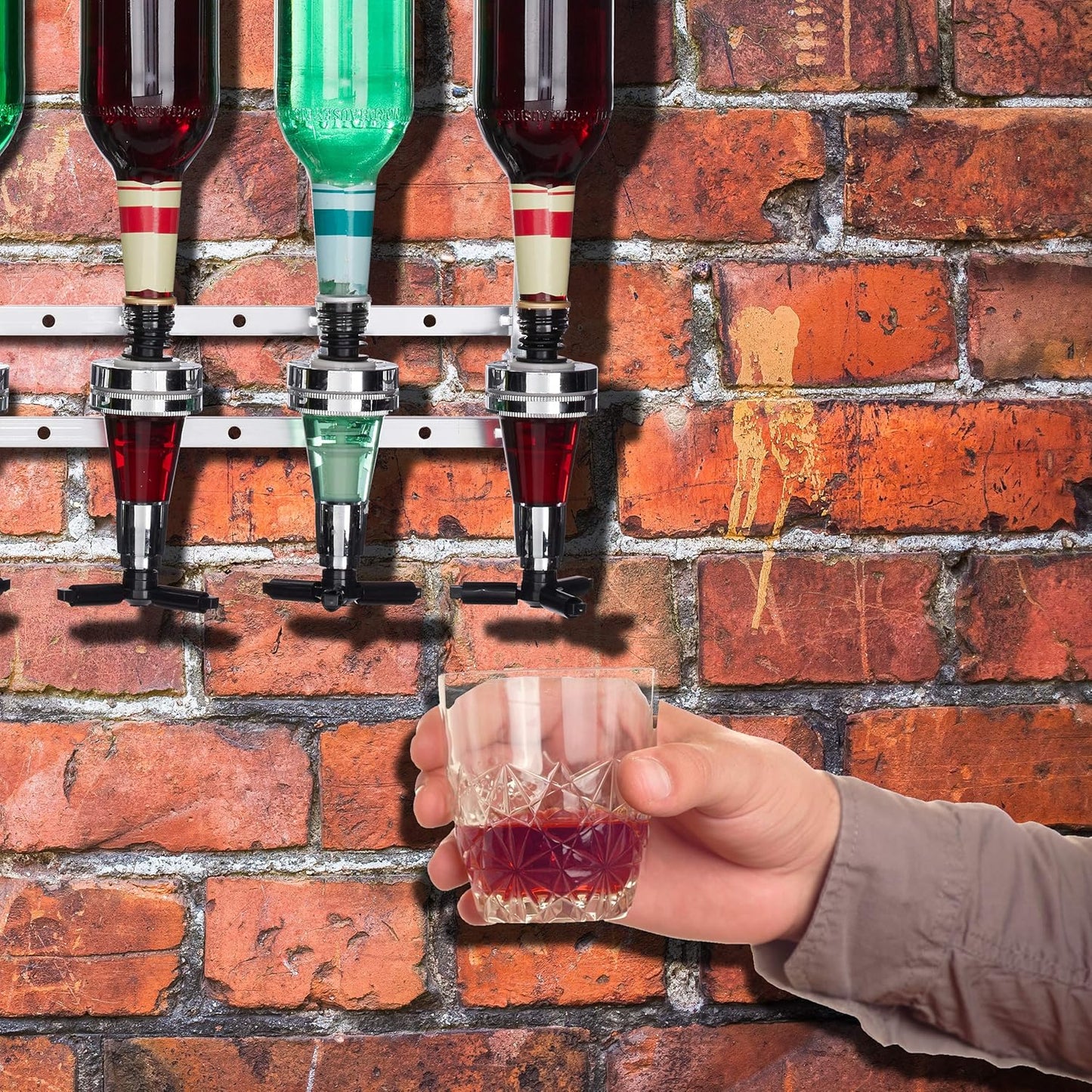 Barbutler Wand-Portionierer für 8 Flaschen