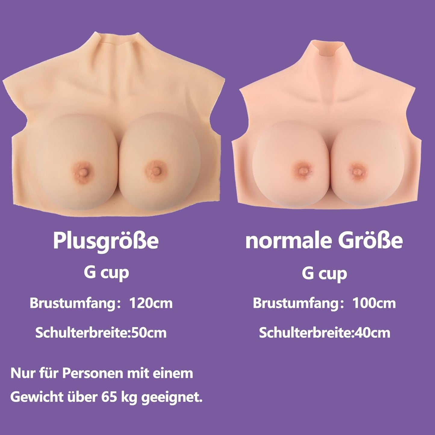 Silikonbrüste B-Cup für Crossdresser und Cosplay, Gelb Silikon B cup