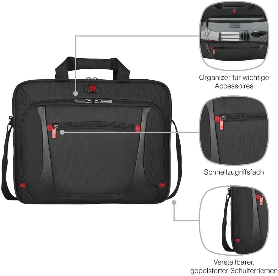 Sensor Aktentasche für Laptop bis 15 Zoll