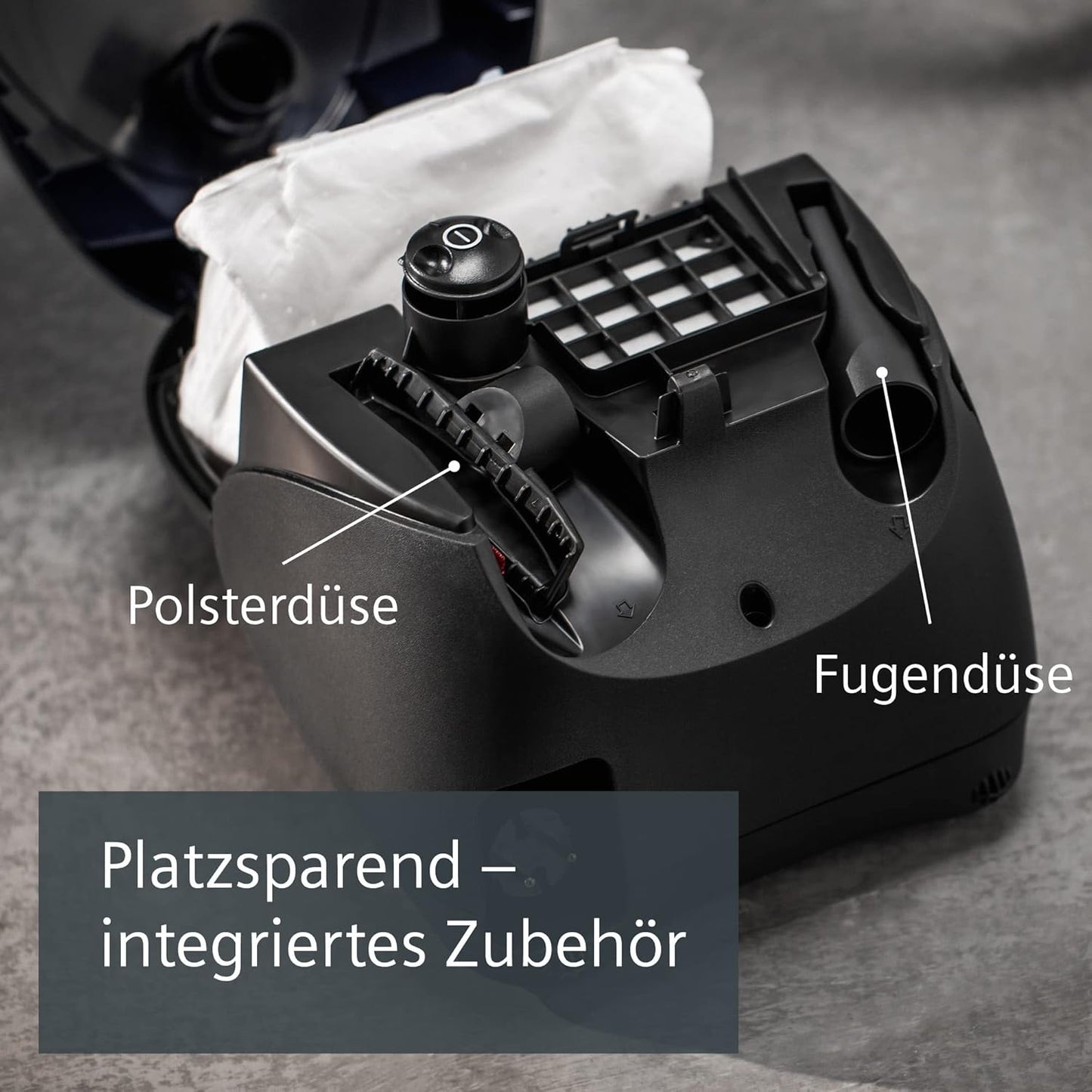 Staubsauger VS06B1110 mit Beutel, Moonlight Blue keine Parquet Düse