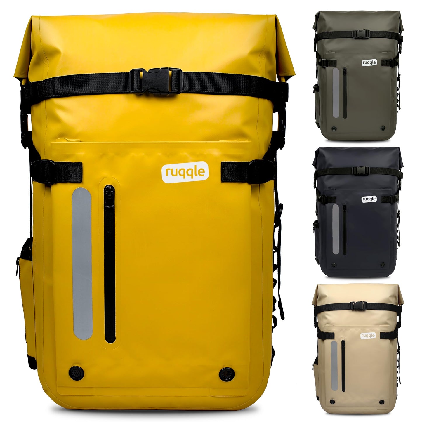 Wasserdichter Rucksack, 45L, 45 Liter Gelb