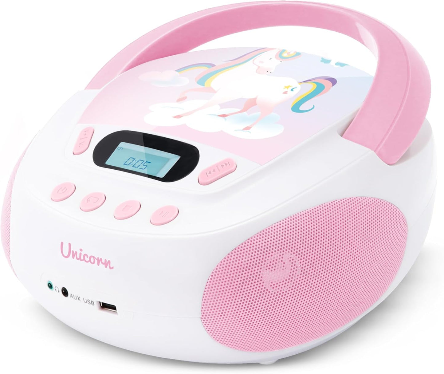 Unicorn CD-Player für Kinder, Rosa