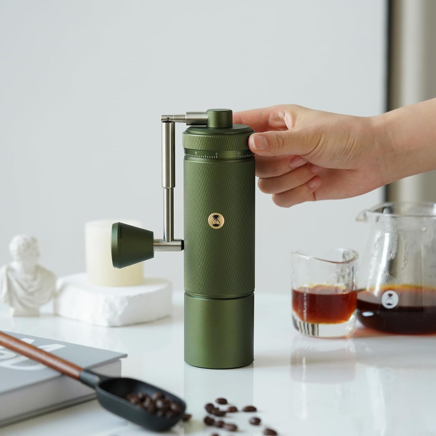 Manuelle Kaffeemühle S3, Grün
