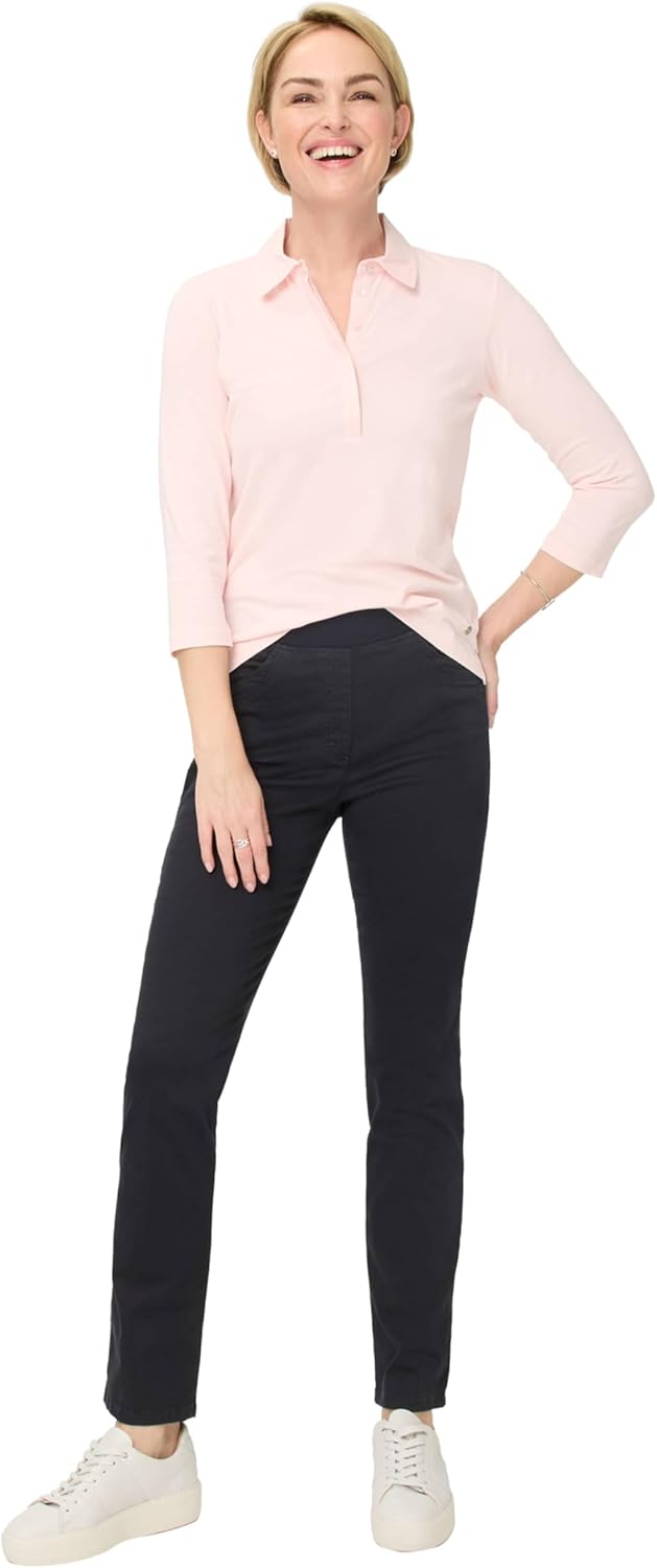 Schlupfhose Slim Fit Damenhose 31W/32L, 31W / 32L Navy