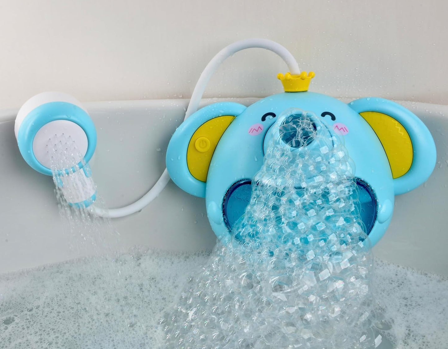 Badespielzeug Schaum-Elefant mit Musik & Seifenblasen