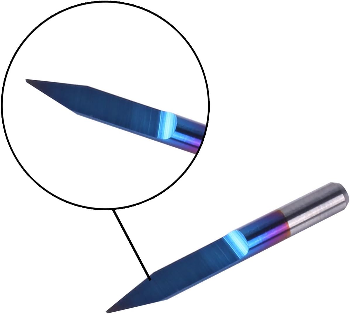 10-teiliges Gravierstichel-Set Nano Blue Coat, 30 Grad 0,1 mm Spitze