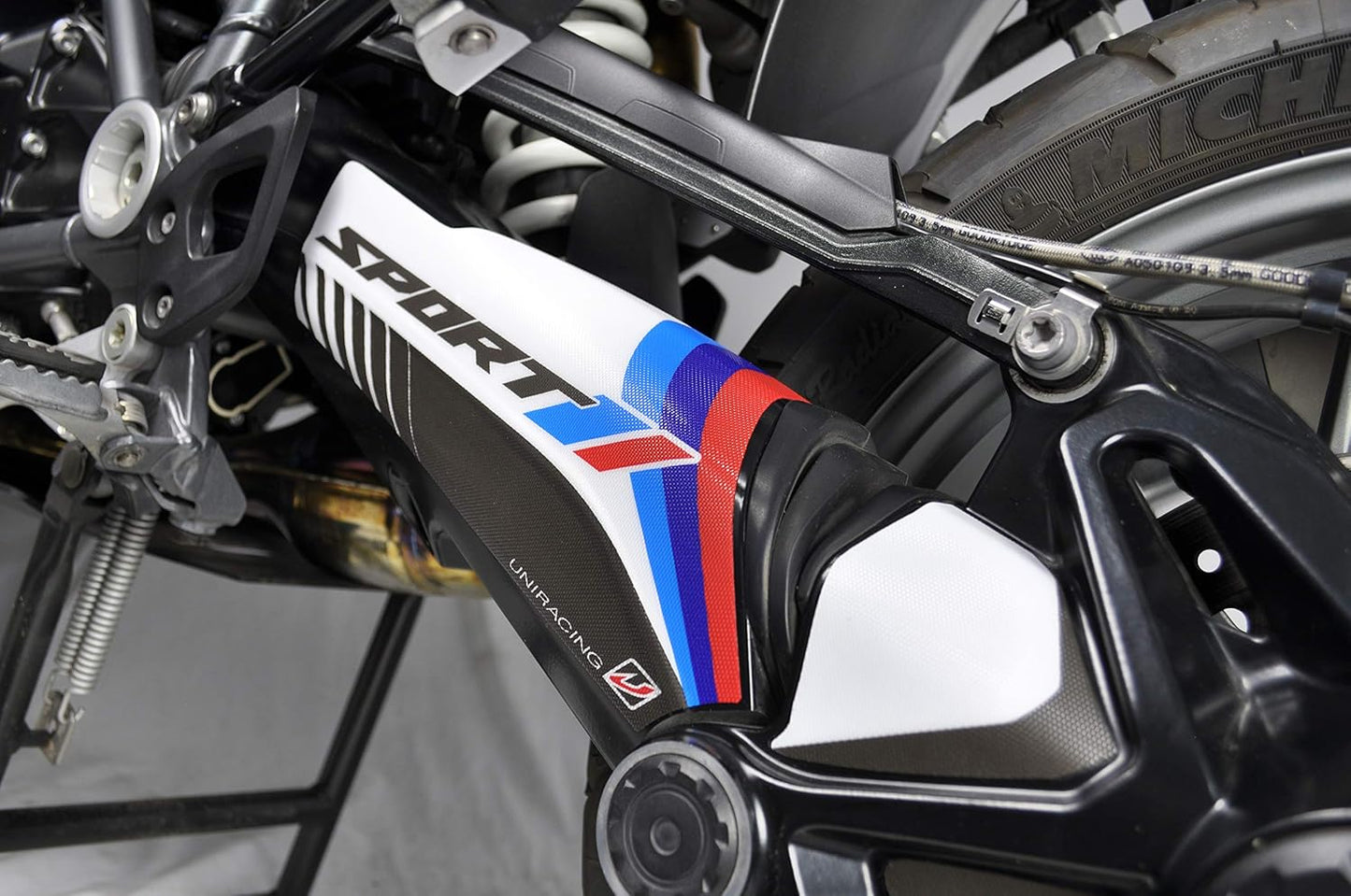 Schwingenschutz Aufkleber Kit BMW R1200GS/R1250GS, Weiß Motorsport
