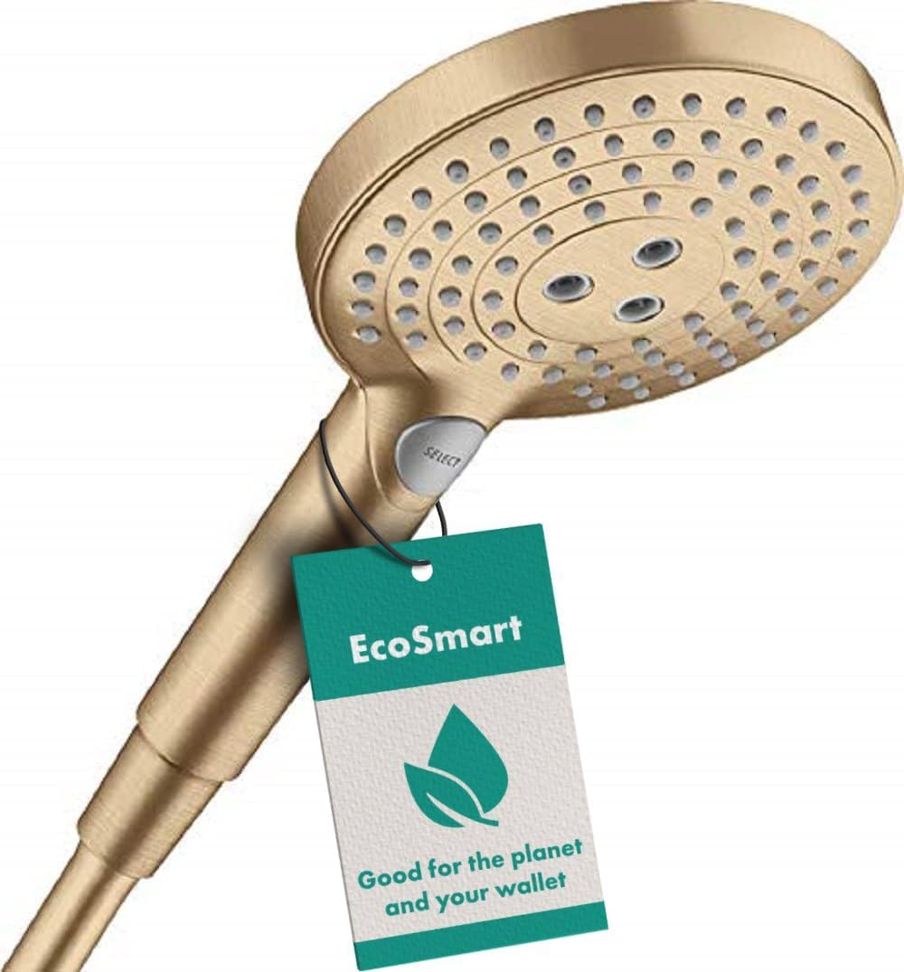 Raindance Select S 120 EcoSmart 9 l/min, Brushed Bronze 3 wassersparende Strahlarten