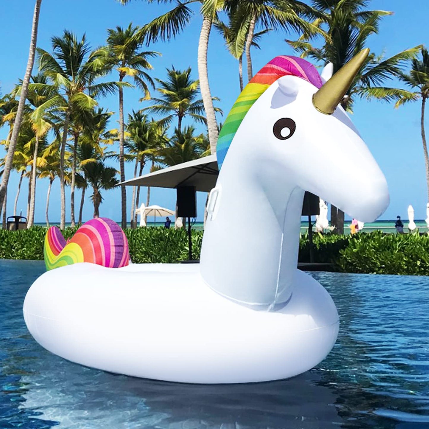 Aufblasbares Einhorn-Schwimmtier, 250 Zentimeter