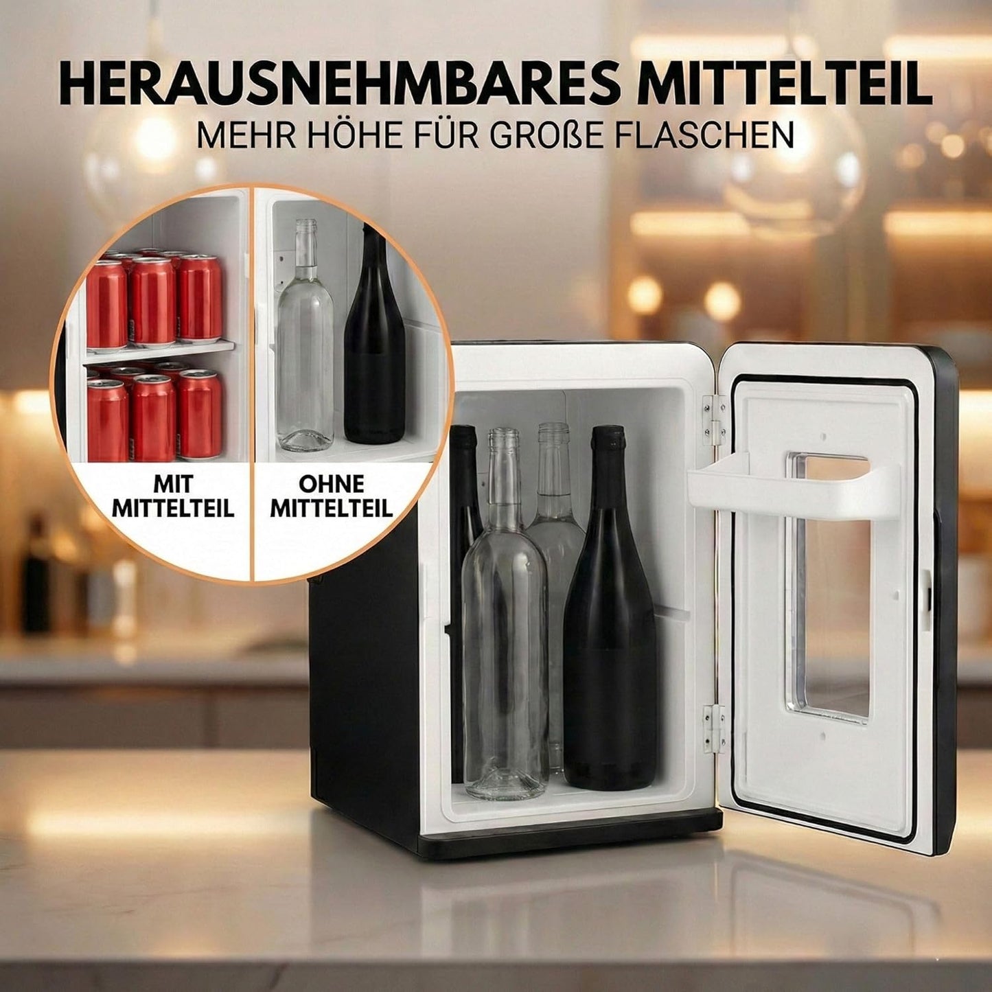 Mini Kühlschrank KS15 15L für Auto und Zimmer