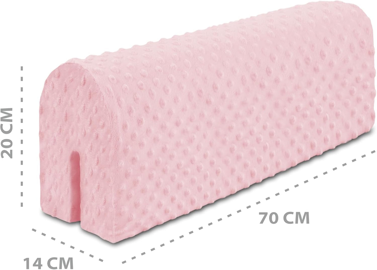 Bettkantenschutz für Kinderbetten, Rosa 70 cm