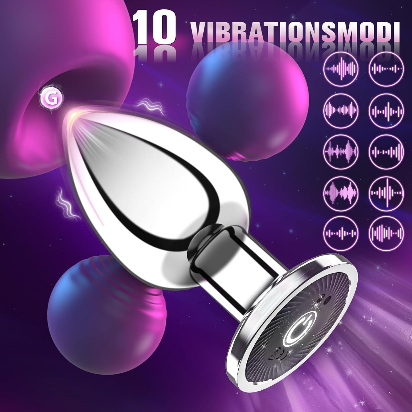 App-gesteuerter Analvibrator mit KI-Unterstützung, 61g