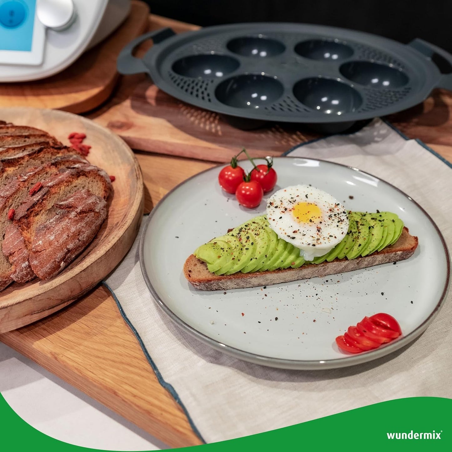 Pochiereinsatz für Thermomix für 6 Eier, 6 Eier Kompatibel mit Tm6, Tm5 & Tm31