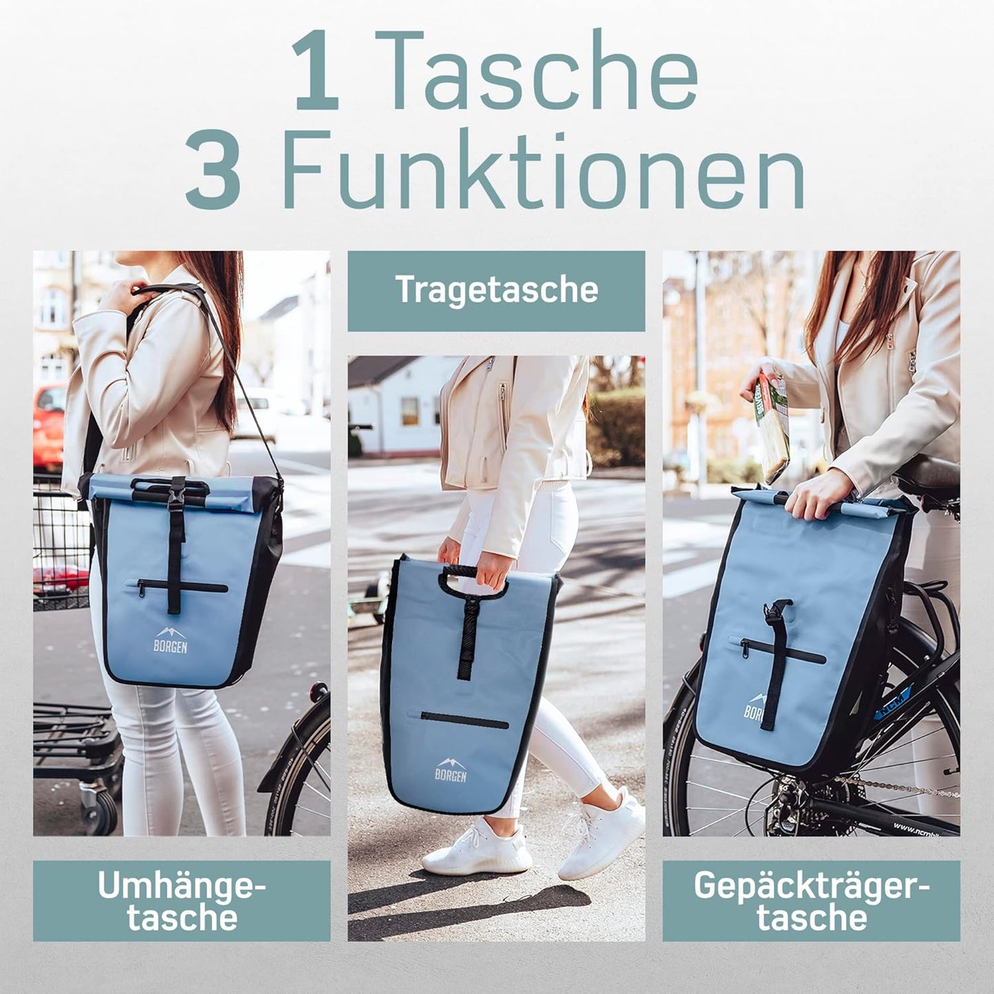 Fahrrad Einkaufstasche, Blau
