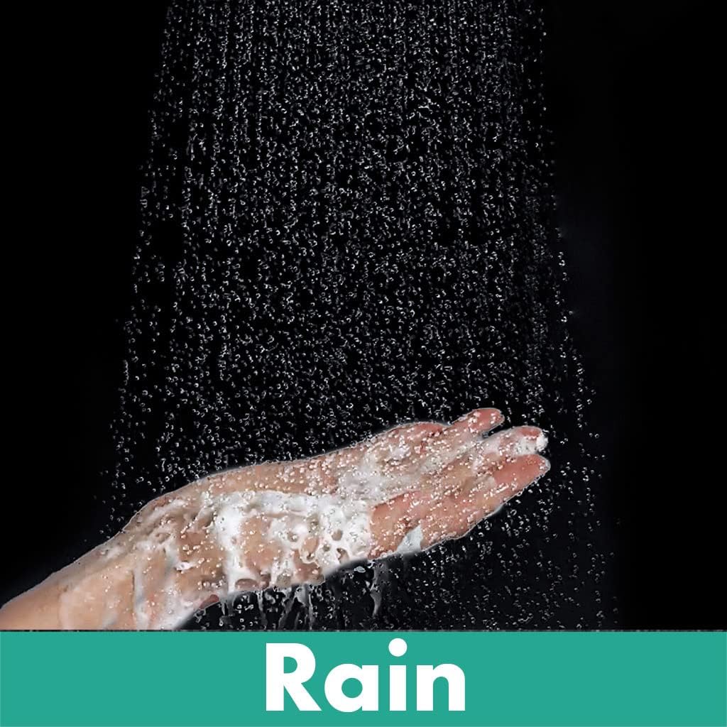 Crometta Duschkopf mit Antikalk-Funktion, 2 wassersparende Strahlarten 6l/min|Weiss/Chrom