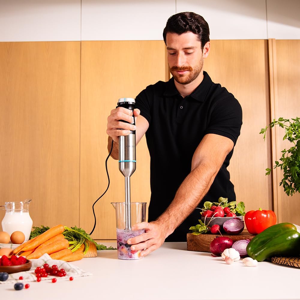Stabmixer Power Pulsar, Edelstahl 3 Zubehörteile