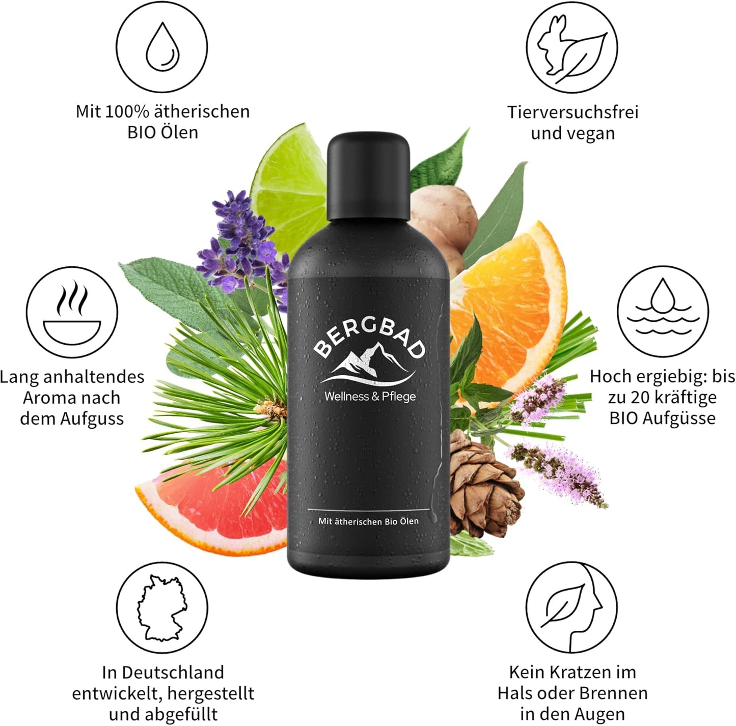 Saunaaufguss BIO Ingwer Pur 100ml, Ingwer