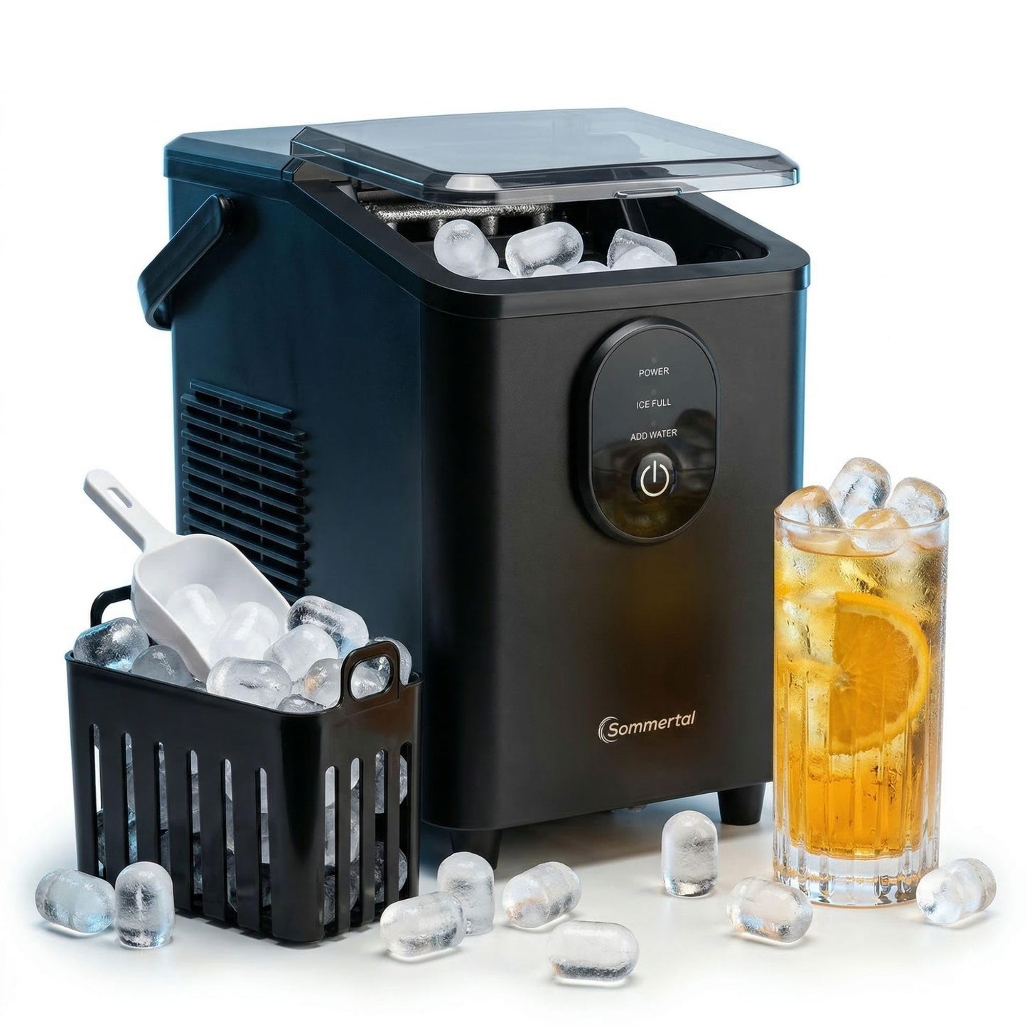 Eiswürfelmaschine EM12, Schwarz