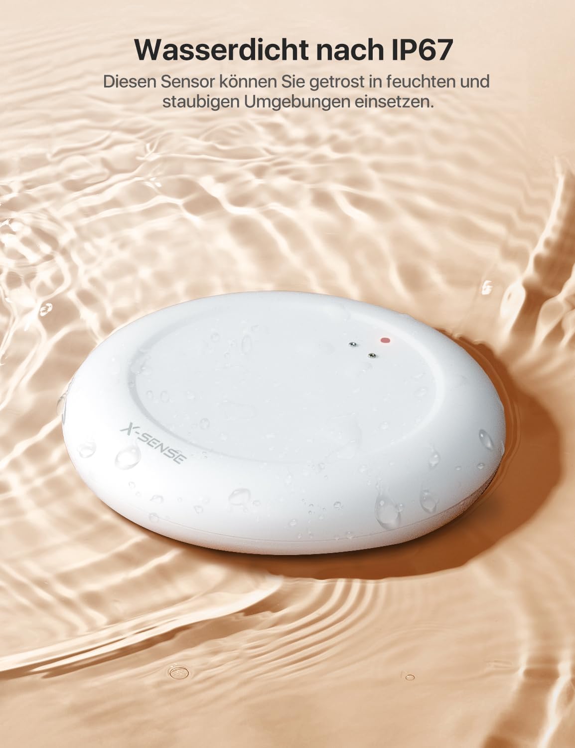 WLAN Wassermelder-Set mit Basisstation, 4x Wassermelder + Sbs50 Basisstation