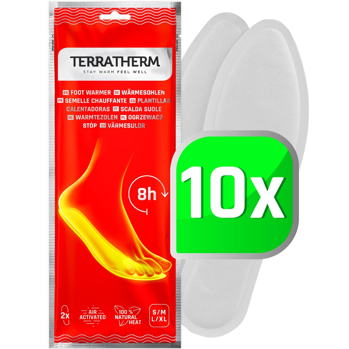 Wärmesohlen, L (41,5-43,5), 10 Paar