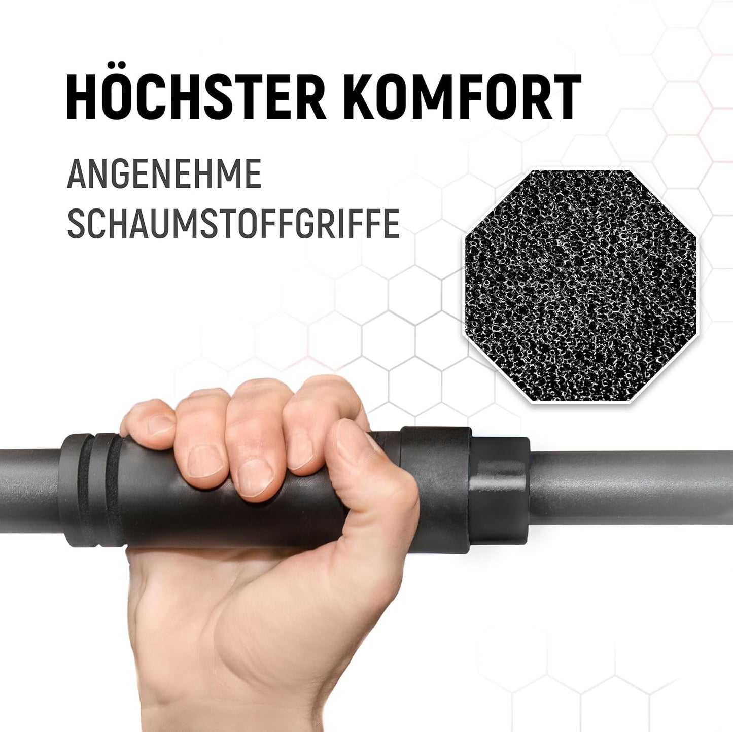 Klimmzugstange Türrahmen, Schwarz