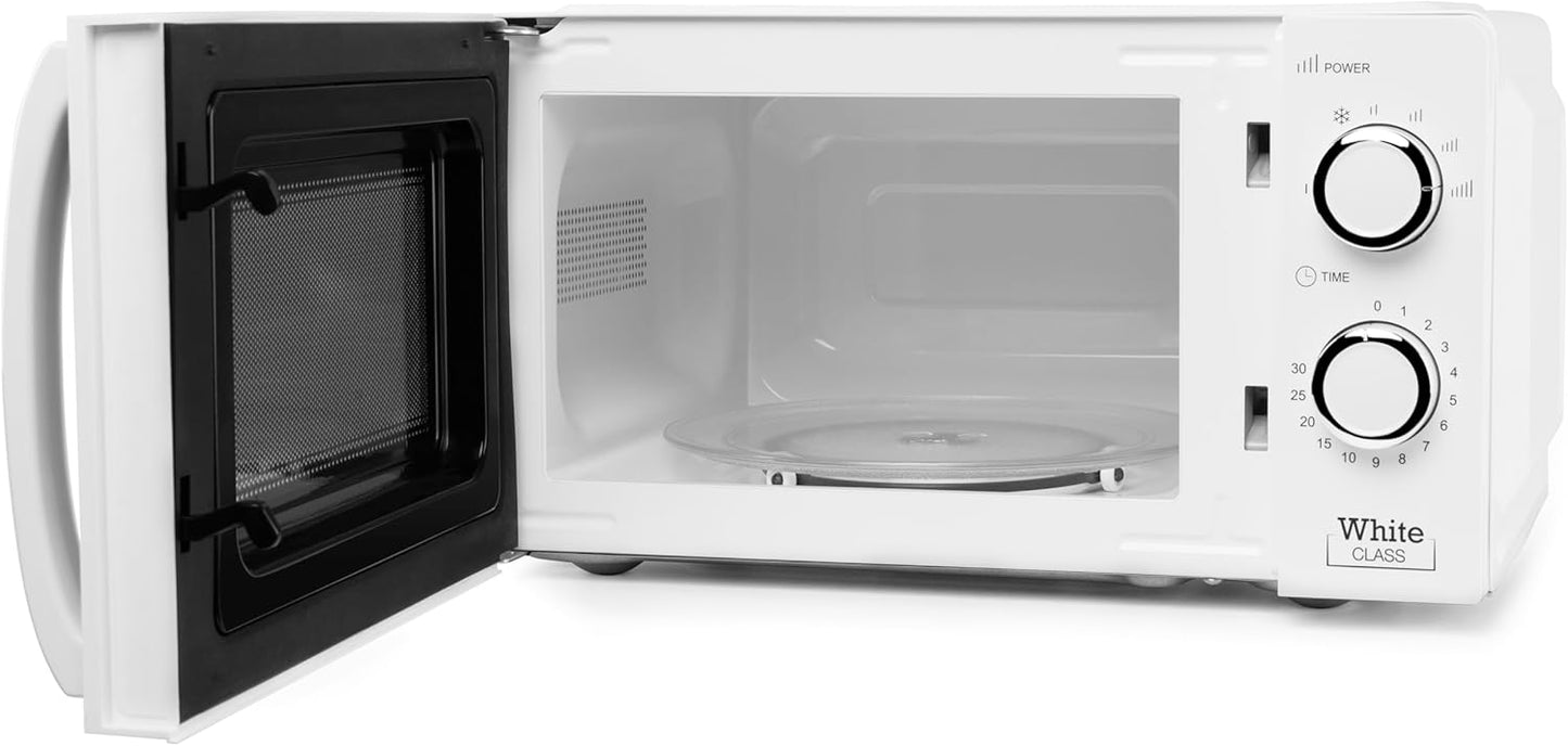 Mikrowelle mit 20L Kapazität, Ohne Grill. Weiss.