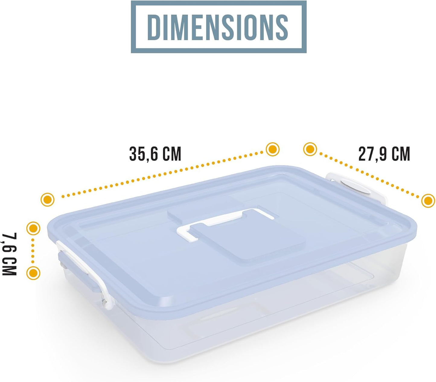 Pizzaballenbox, Blau 35,6 x 27,9 cm