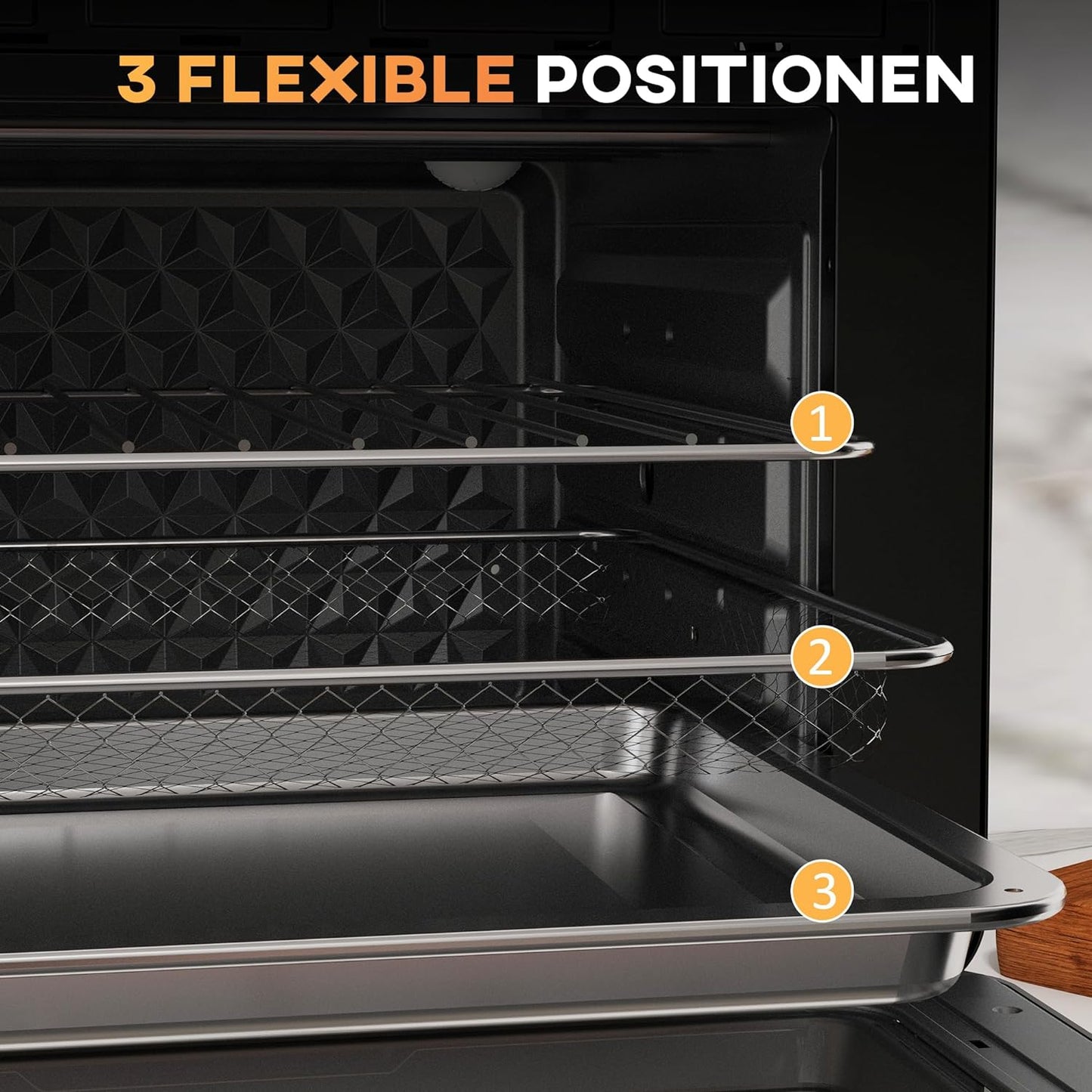 Minibackofen, Schwarz+gold