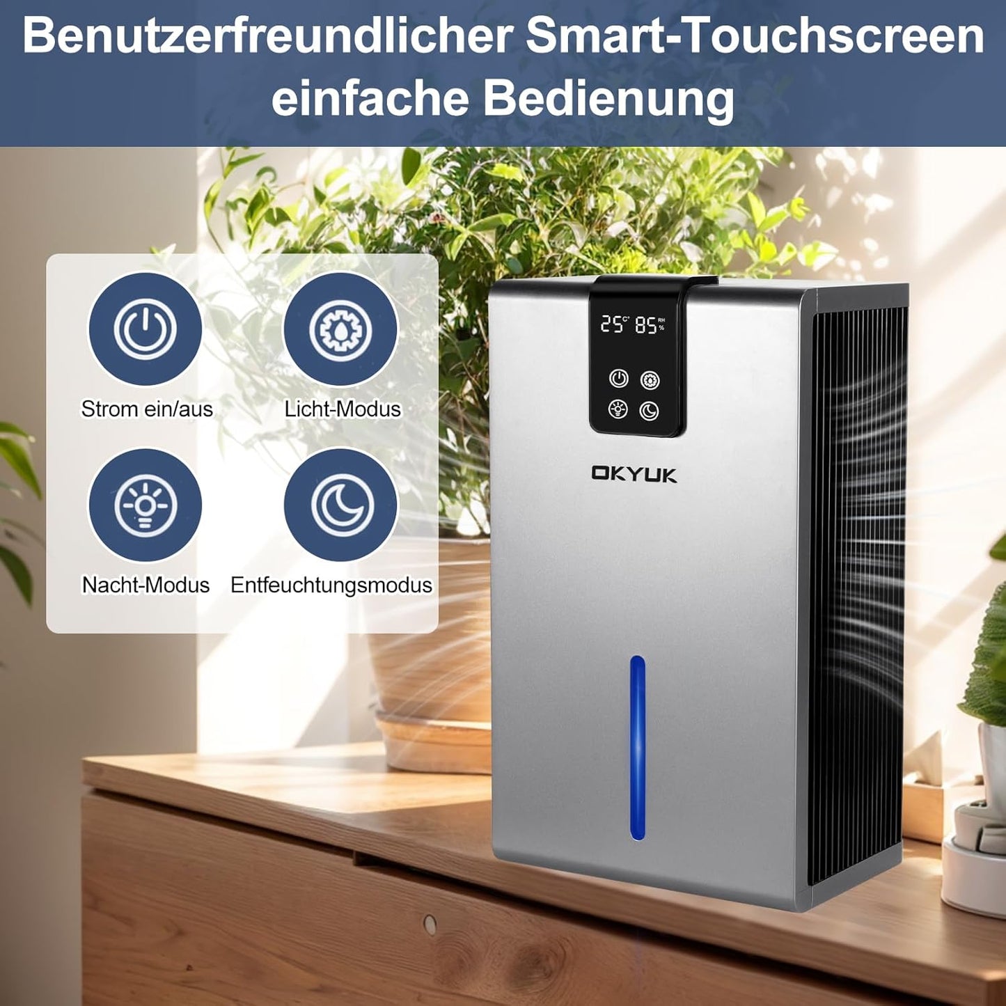 Luftentfeuchter, Grau