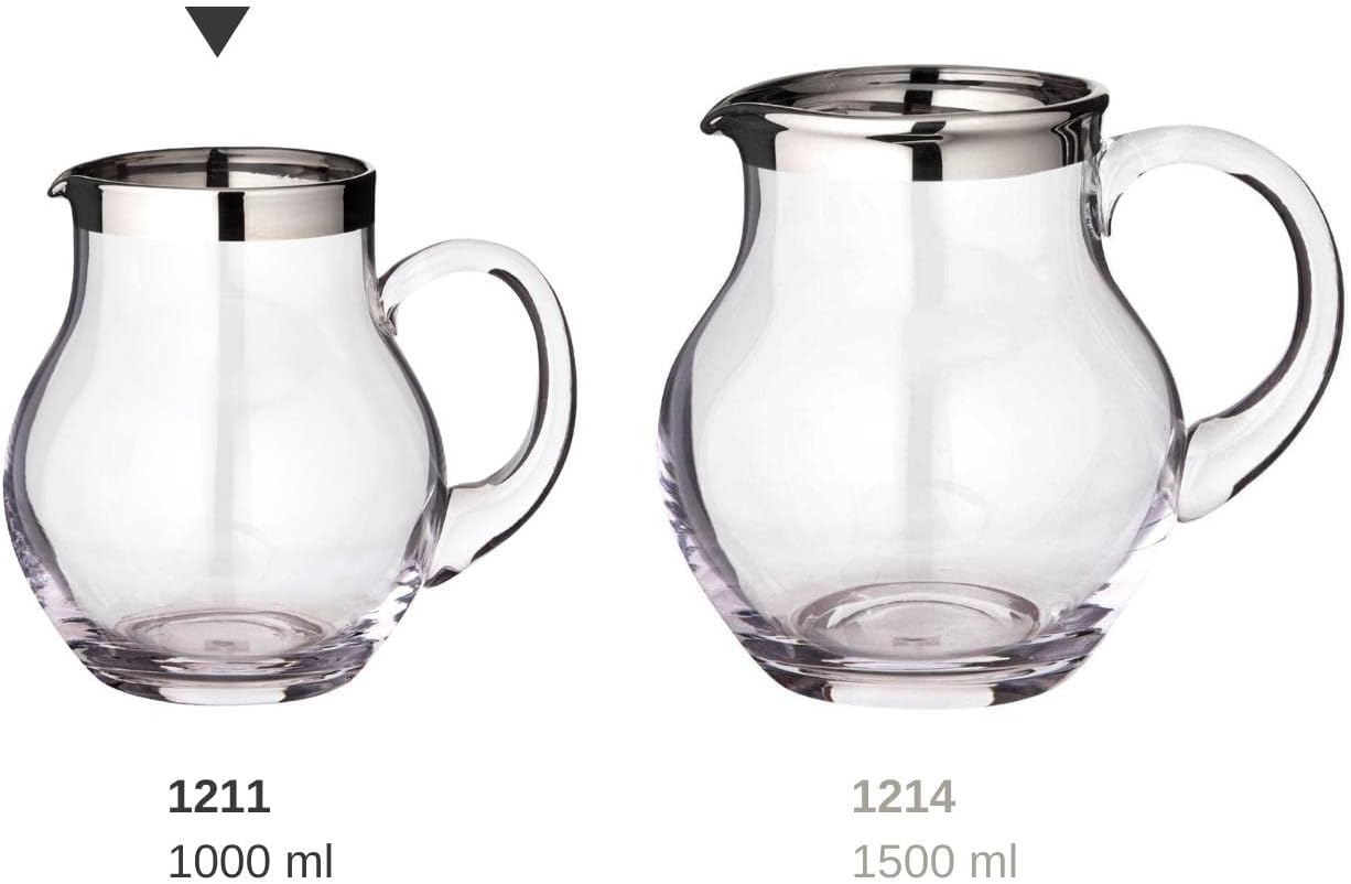 Krug Olivia mit Platinrand, 1,0 Liter