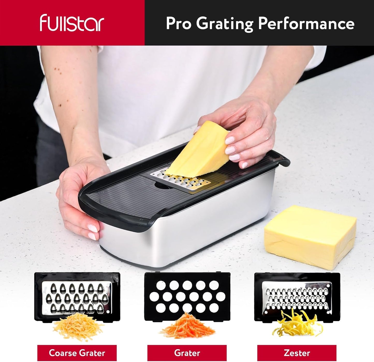 Gemüseschneider & Mandoline, Edelstahl 14-in-1 PRO