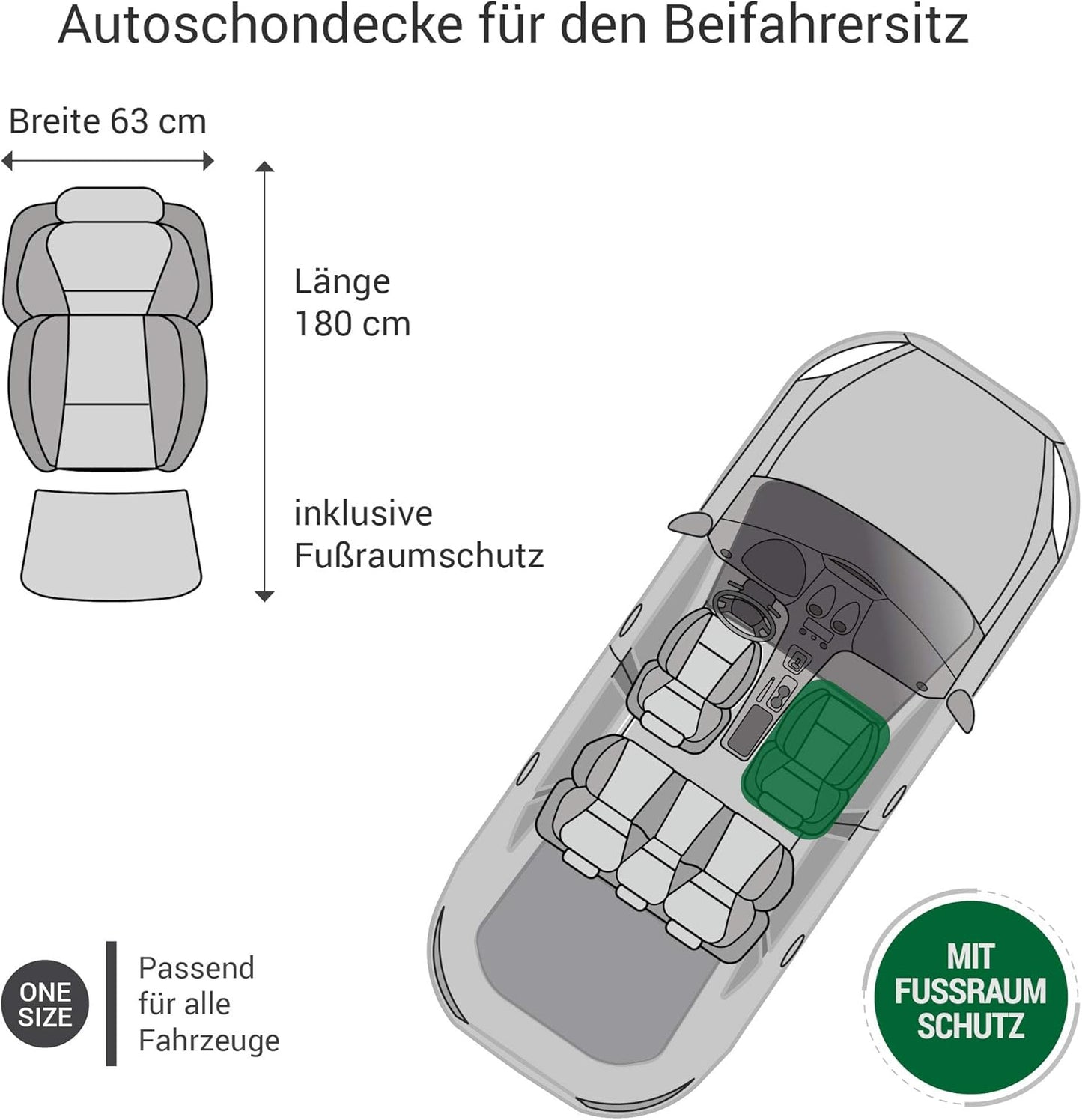 Autositzauflage für Tiertransport, Braun