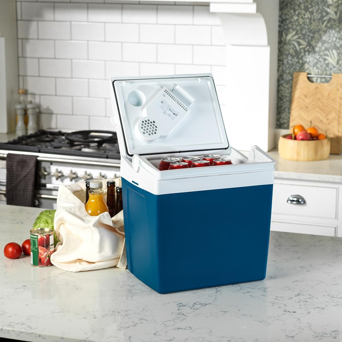 ME24 Auto-Kühlbox mit Doppellüfter-System, 23 L Blau
