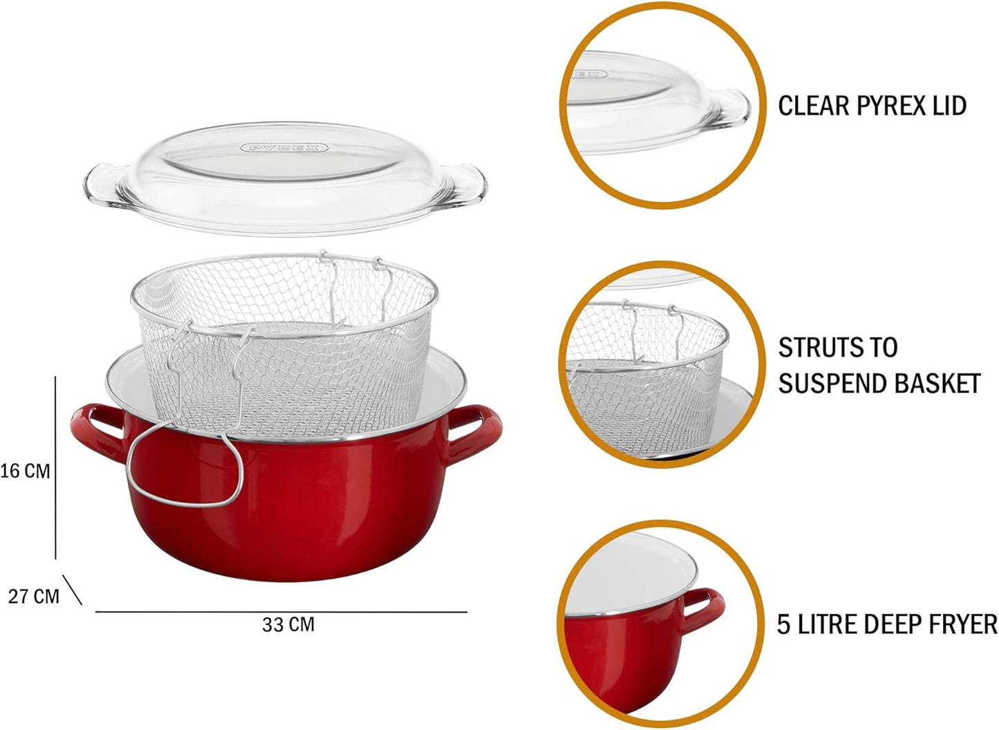 Deep Fryer Friteuse, Rot Fritteuse